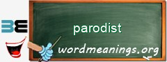 WordMeaning blackboard for parodist